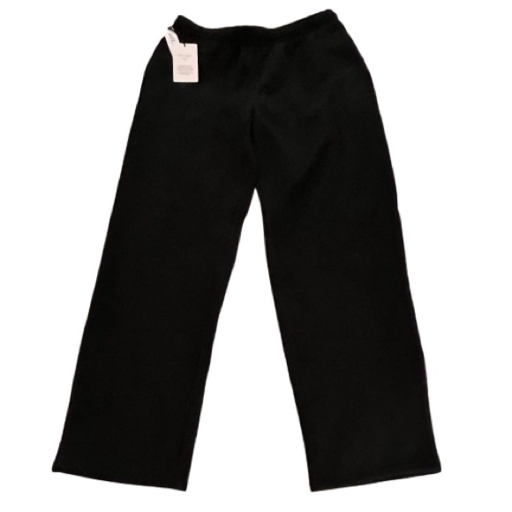 π- Aritzia Cozy Sweatfleece Mega Straight Sweatpant. Black. Size: Medium - Picture 10 of 16